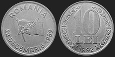Monety Rumunii - 10 lei 1990-1992