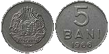 Monety Rumunii - 5 bani 1966