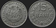 Monety Rumunii - 15 bani 1966