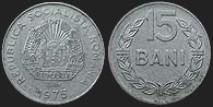 Monety Rumunii - 15 bani 1975