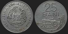 Monety Rumunii - 25 bani 1966
