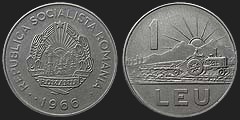 Monety Rumunii - 1 lej 1966