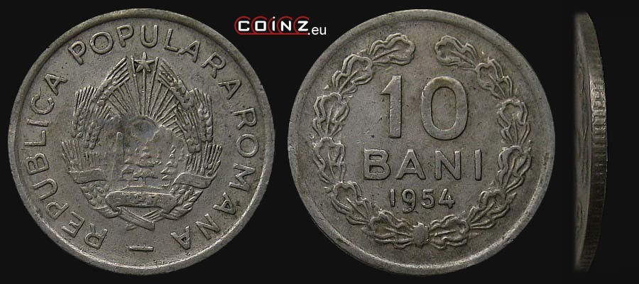 10 bani 1954 - monety Rumunii