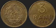 Monety Rumunii - 3 banie 1953-1954
