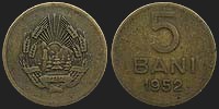 Monety Rumunii - 5 bani 1952