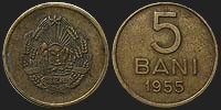 Monety Rumunii - 5 bani 1953-1957
