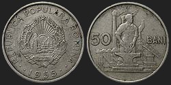 Monety Rumunii - 50 bani 1955-1956