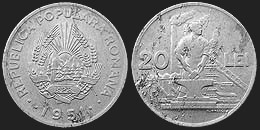 Monety Rumunii - 20 lei 1951