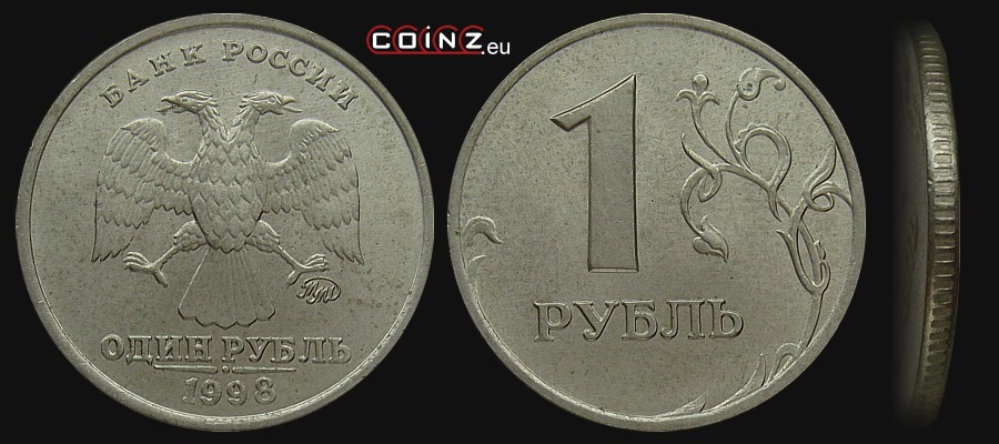 1 rubel 1997-1999 - monety Rosji