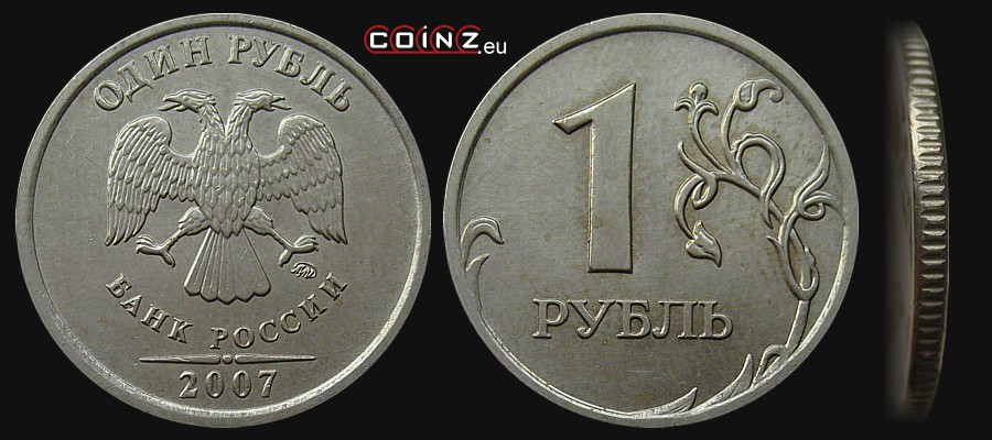 1 rubel 2003-2009 - monety Rosji