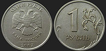 Monety Rosji - 1 rubel 2003-2009