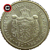 5 dinarów 2011-2012 - układ awersu do rewersu
