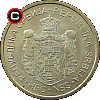 5 dinarów od 2013 - układ awersu do rewersu