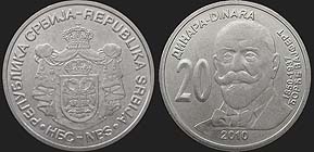 Monety Serbii - 20 dinarów 2010 Georg Weifert