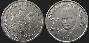 Monety Serbii - 20 dinarów 2012 Mihajlo Pupin