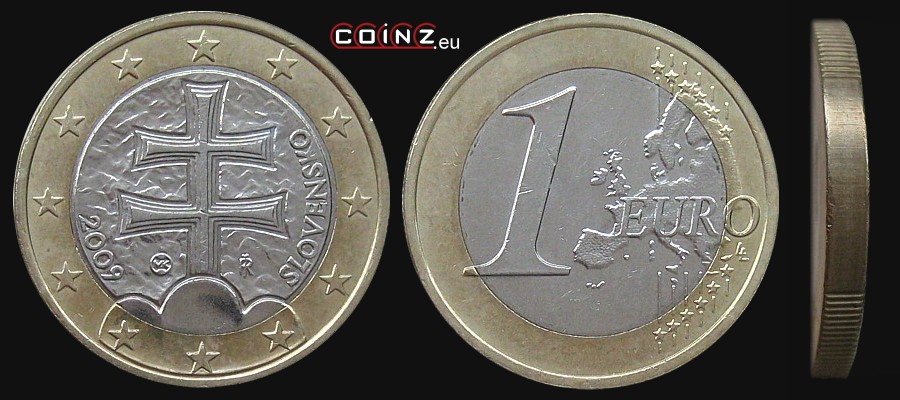 1 euro from 2009 - Slovak coins