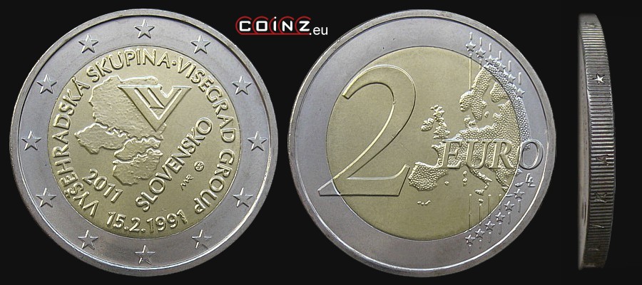 2 euro 2011 Grupa Wyszehradzka - monety Słowacji