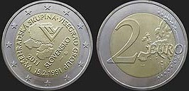 Slovak coins - 2 euro 2011 20 Years of Visegrad Group
