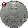5 koron 1993-2008 - układ awersu do rewersu