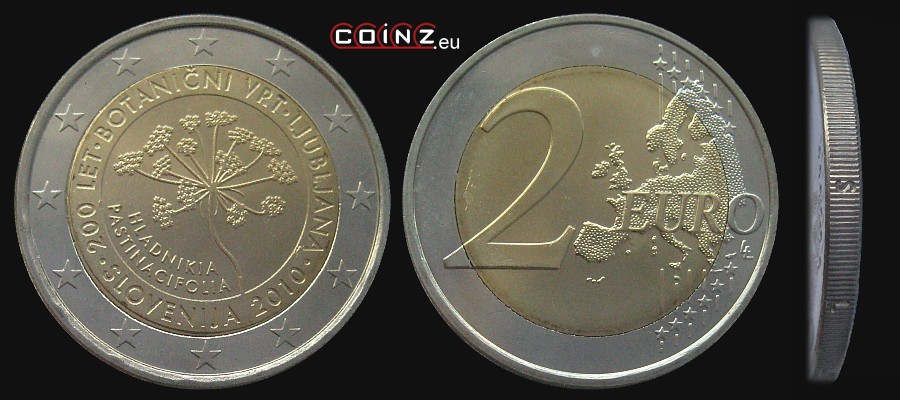 2 euro 2010 Ogród Botaniczny - monety Słowenii
