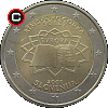 2 euro 2007 - 50 Rocznica Traktatów Rzymskich - układ awersu do rewersu