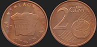 Monety Słowenii - 2 euro centy od 2007