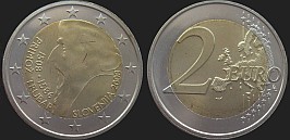 Monety Słowenii - 2 euro 2008 Primož Trubar