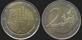 Monety Słowenii - 2 euro 2011 Franc Rozman
