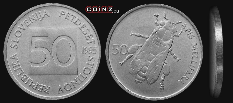 50 stotin 1992-1996 - monety Słowenii