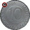 10 tolarów 2000-2006 - układ awersu do rewersu