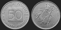 Monety Słowenii - 50 stotin 1992-1996
