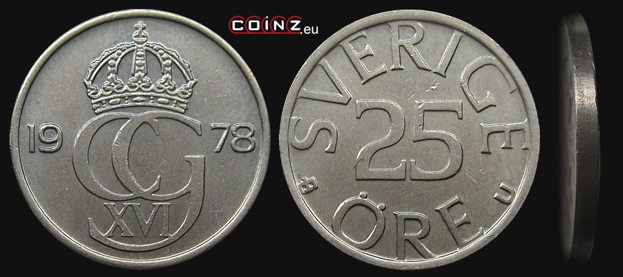 25 ore 1976-1984 - monety Szwecji