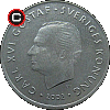 1 korona od 2001 - układ awersu do rewersu