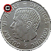 5 koron 1954-1971 - układ awersu do rewersu