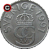 5 koron od 1976 - układ awersu do rewersu