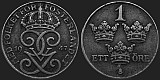 Monety Szwecji - 1 ore 1942-1950