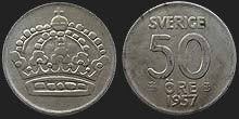 Monety Szwecji - 50 ore 1952-1961