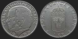 Monety Szwecji - 1 korona 1982-2000