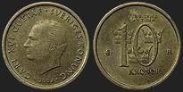 Monety Szwecji - 10 koron od 2001