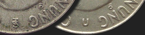 Inicjały dyrektorów mennicy na monetach 1 korona 1952-1968