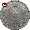 5 dinarów 2000-2002 - układ awersu do rewersu