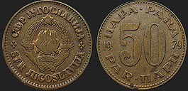Monety Jugosławii - 50 para 1979-1981
