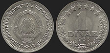 Monety Jugosławii - 1 dinar 1965